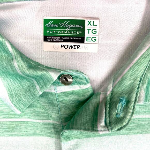 Ben Hogan Performance PowerAir Polo Golf Shirt / Men’s Sz XL / Light Green - Picture 2 of 4